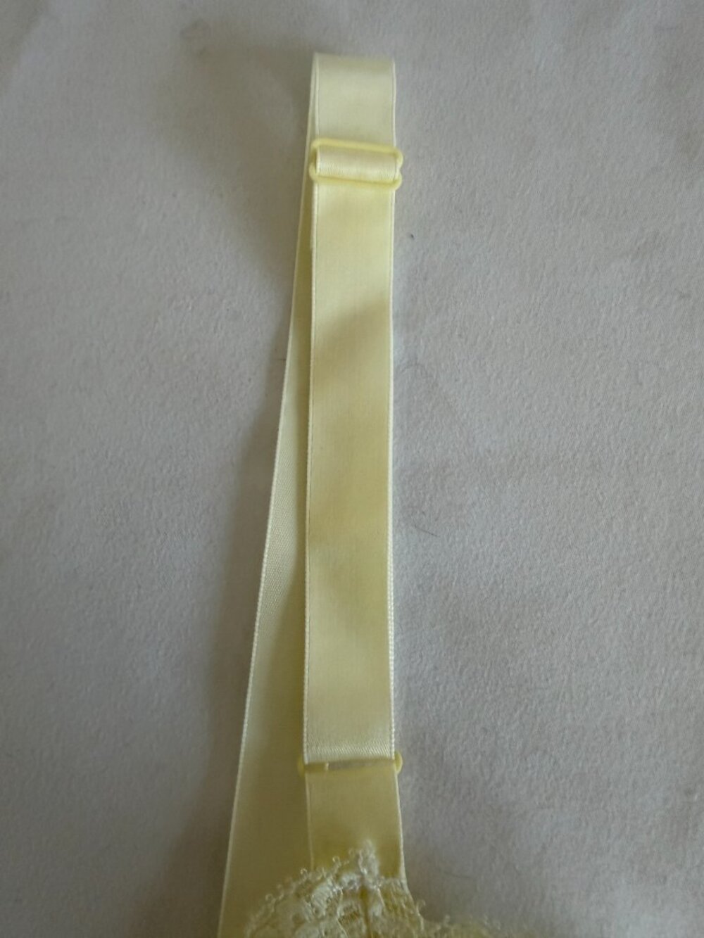 VTG 60s Embroidered Lace Slip Dress Chemise PHILMAID Pale Yellow 34 - Picture 11 of 12